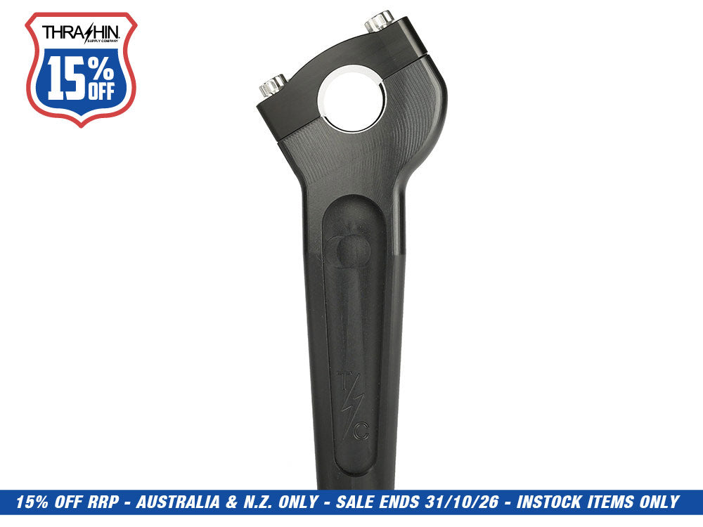 6in. Straight Thrashin Risers - Black. Fits 1in. Handlebar