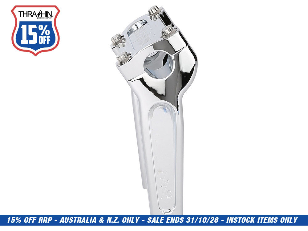 6in. Straight Thrashin Risers - Chrome. Fits 1in. Handlebar