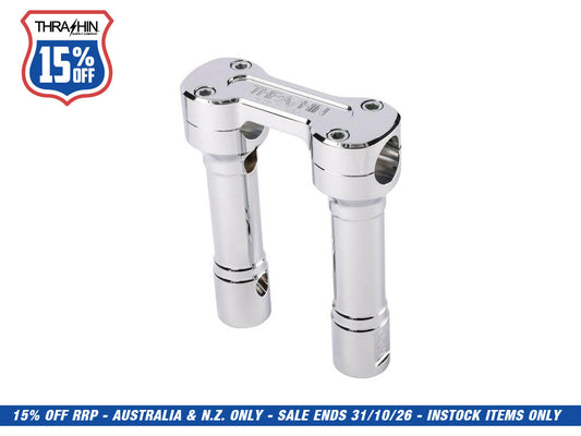 6in. Hole Shot Risers - Chrome. Fits 1in. Handlebar