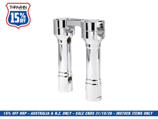 6in. Hole Shot Risers - Chrome. Fits 1in. Handlebar