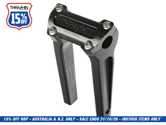 8in. Straight Thrashin Risers - Black. Fits 1in. Handlebar