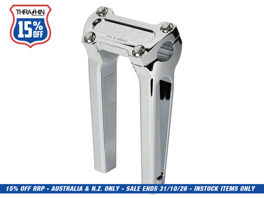 8in. Straight Thrashin Risers - Chrome. Fits 1in. Handlebar