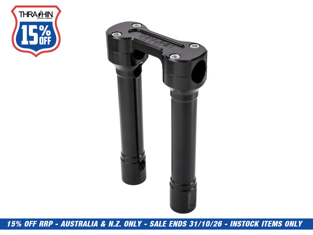 8in. Hole Shot Risers - Black. Fits 1in. Handlebar