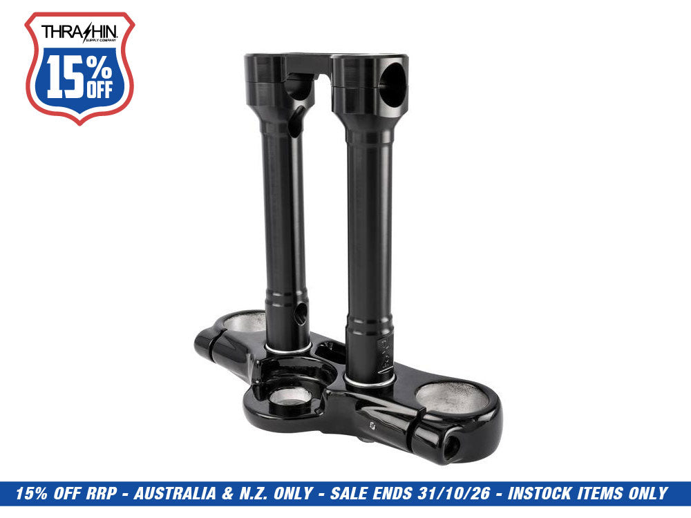 8in. Hole Shot Risers - Black. Fits 1in. Handlebar