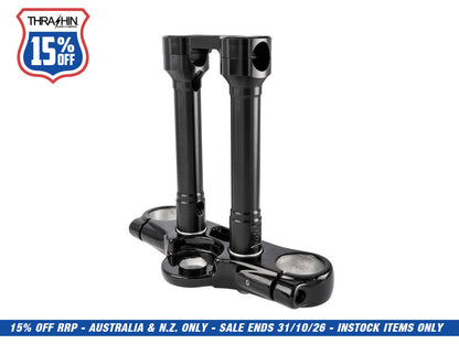 8in. Hole Shot Risers - Black. Fits 1in. Handlebar