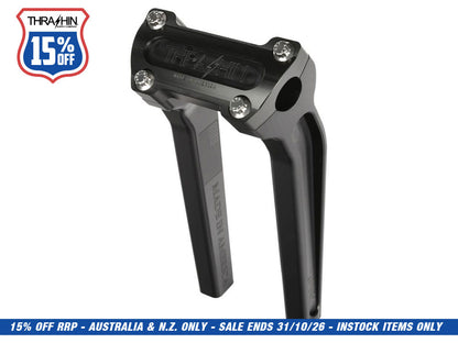 9.5in. Pull Back Thrashin Risers - Black. Fits 1in. Handlebar