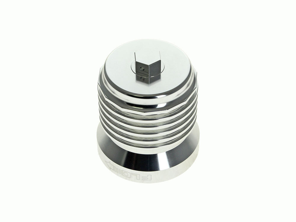 FLO Reusable Oil Filter - Polished. Fits Milwaukee Eight 2017up, Twin Cam 1999-2017, Evolution 1984-1999 & Sportster 1984-2021