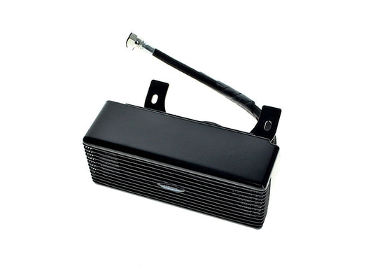 Fan Assisted Low Mount Oil Cooler Kit - Gloss Black. Fits Touring 1994-2008