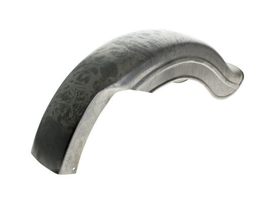 Rear Universal Fat Bob Style Fender with Left Side Chain Cut Away - Raw