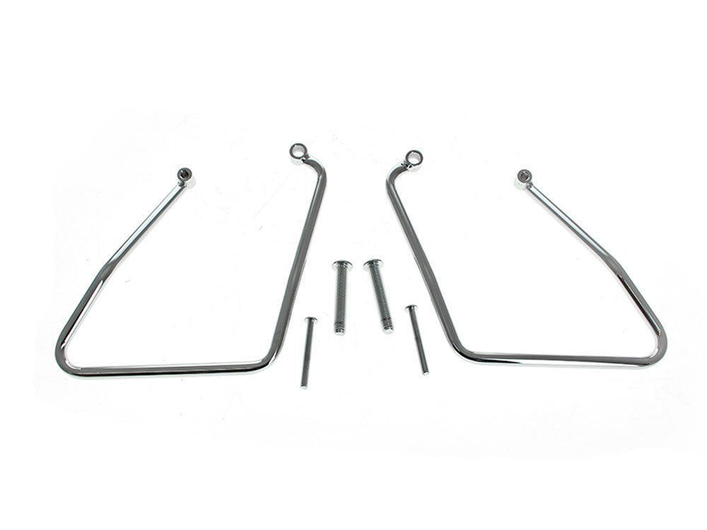 Saddlebag Supports - Chrome. Fits Most Sportster 2004-2014