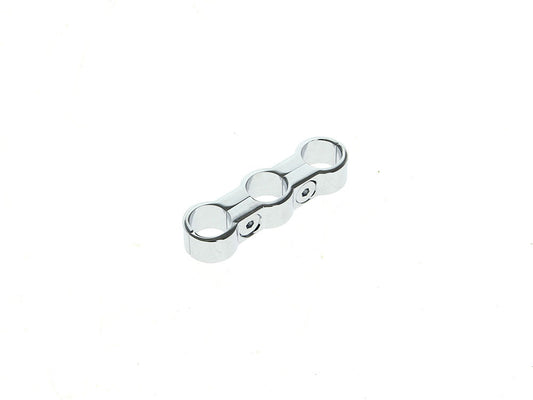 3 Hose Separator - Chrome. Fits 5/16in. or 3/8in. Hose