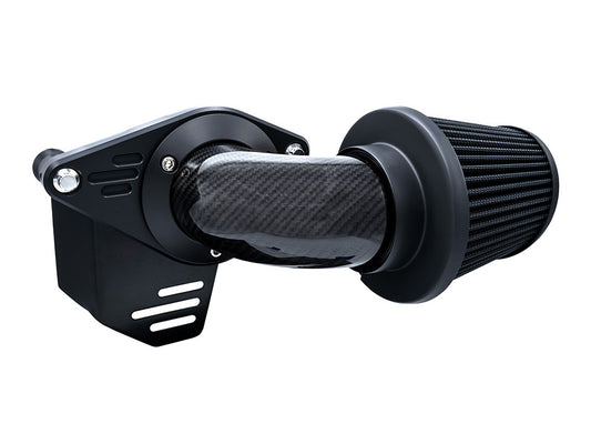 90deg VO2 Falcon Air Cleaner Kit - Weaved Carbon Fibre. Fits Touring 2017-2024 & Softail 2018-2024
