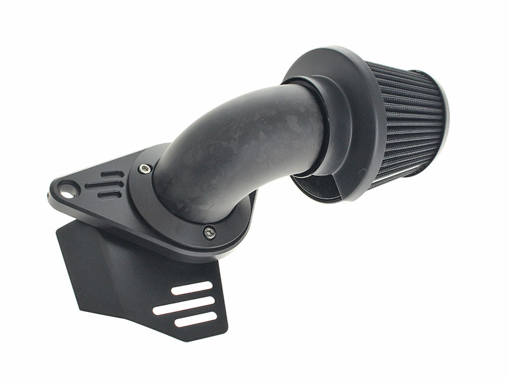 90deg VO2 Falcon XL Air Cleaner Kit - Gloss Forged Carbon Fiber. Fits Touring 2017-2024 & Softail 2018-2024