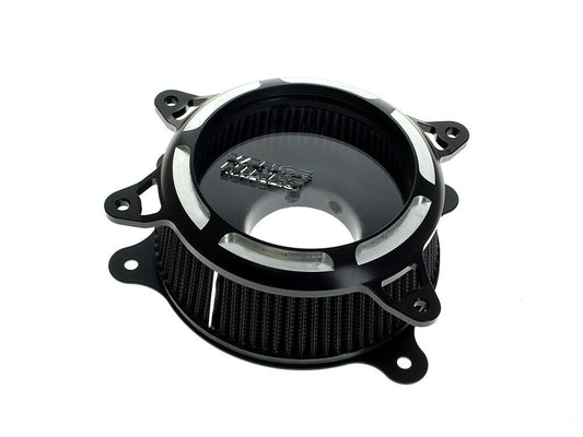 VO2 Insight Air Cleaner Kit - Black Contrast. Fits Touring 2017-2024 & Softail 2018-2024
