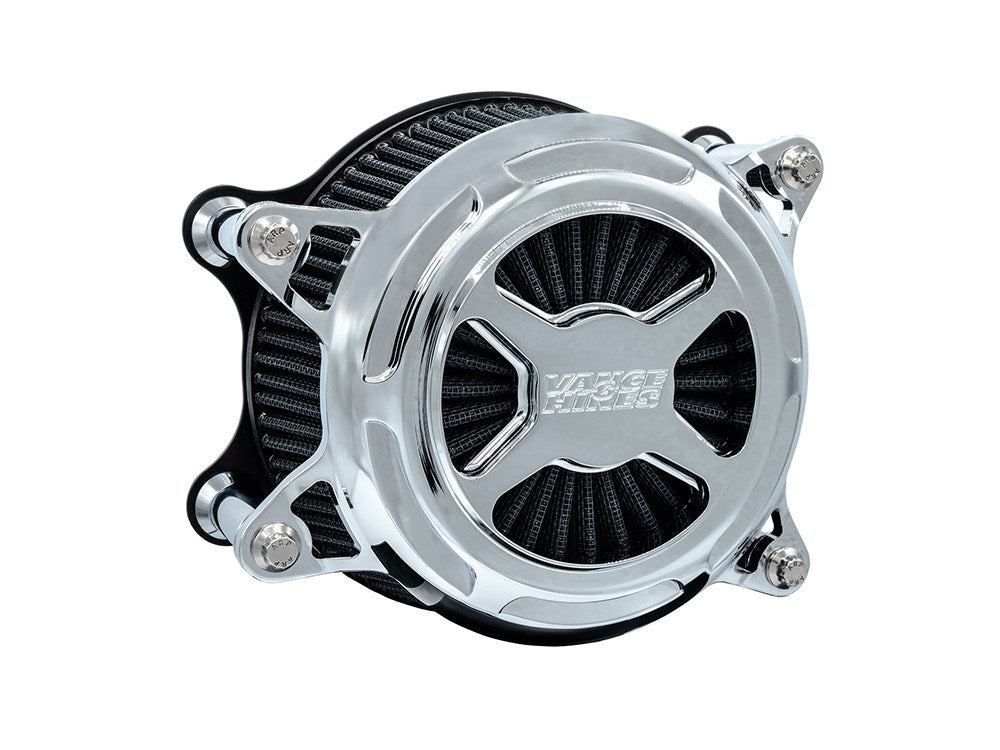 VO2 X Air Cleaner Kit - Chrome. Fits Touring 2017-2024 & Softail 2018-2024