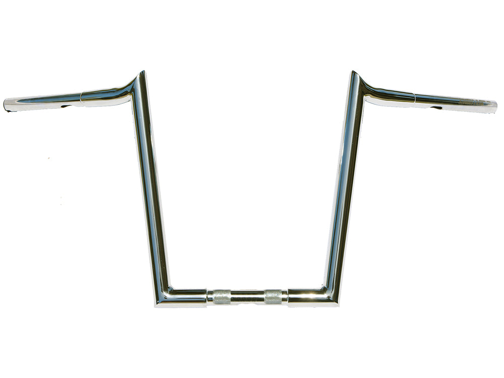 14in. x 1-1/4in. Chubby Hooked Ape Hanger Handlebar - Chrome.
