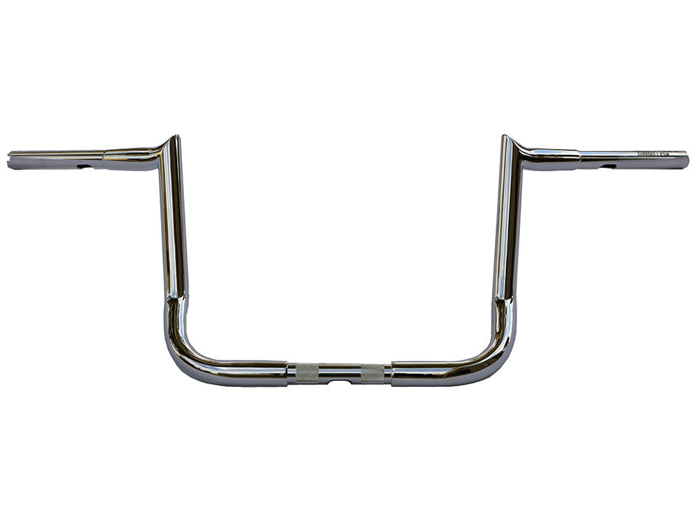 12in. x 1-1/4in. Chubby Bagger Hooked Ape Hanger Handlebar - Chrome. Fits Ultra Models 1996-2024 and Street Glide 1996-2023