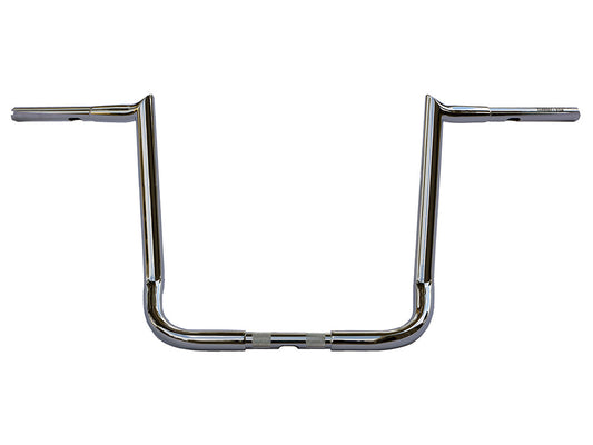 16in. x 1-1/4in. Chubby Bagger Hooked Ape Hanger Handlebar - Chrome. Fits Ultra Models 1996-2024 and Street Glide 1996-2023